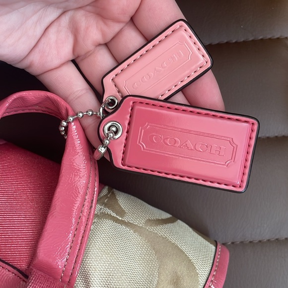 COACH 21928 SIGNATURE STRIPE BACKPACK W/ 2 tags - Picture 6 of 12